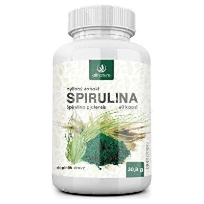 Allnature Spirulina bylinný extrakt 60 kapsúl