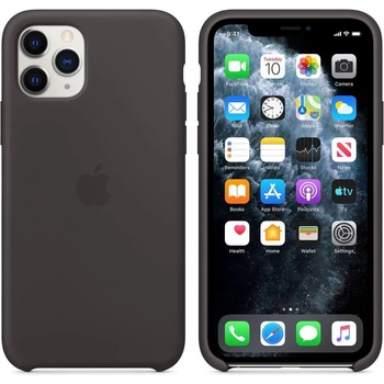 Apple Silicone Case - оригинален силиконов кейс за iPhone 11 Pro (черен)