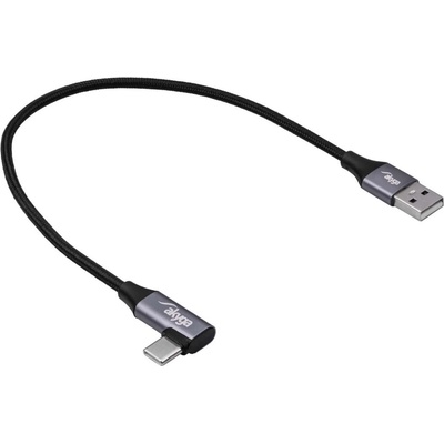 Akyga AK-USB-58 USB A (m) / USB тип C (m) 60W кабел 0, 3 м черен (AK-USB-58)
