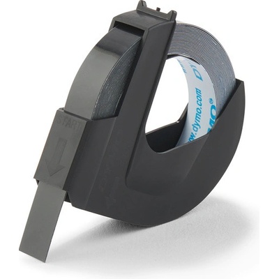 DYMO páska reliéfna 3D, 9 mm x 3 m, čierna