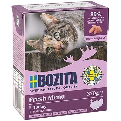 Bozita cat Fresh Menu kousky v rosolu s krůtou 370 g