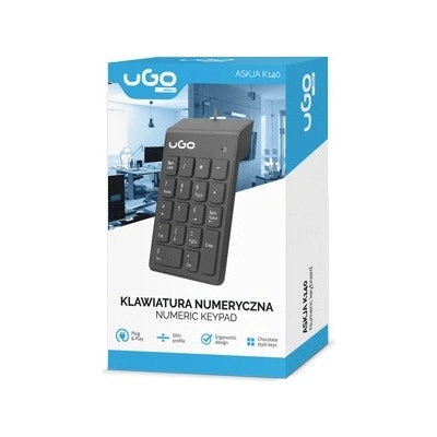 uGo Клавиатура uGo Numpad Askja K140 Wired USB Black (UKL-1527)