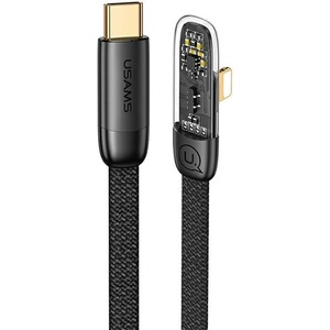 USAMS Кабел USAMS 90° Lightning PD 20W Fast Charging Iceflake Series 1, 2 м, (Usa001231)