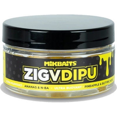 Mikbaits Zig Ultra Plávajúci v Dipe Ananás N-BA 15mm 10ks