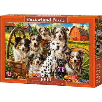 Castorland Пъзел Castorland от 1000 части - Щастливи кучета на село (С-105410-2)