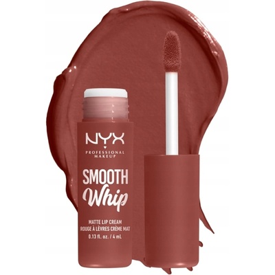 NYX Professional Makeup Smooth Whip Matte Lip Cream rúž s našlehanou texturou pro dokonalé vyhlazení rtů 03 Latte Foam 4 ml
