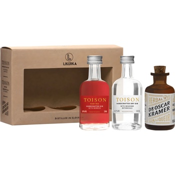 Gin Toison+Toison Ruby Red+Dr. Kramer 38,57% 0,15 l (set)