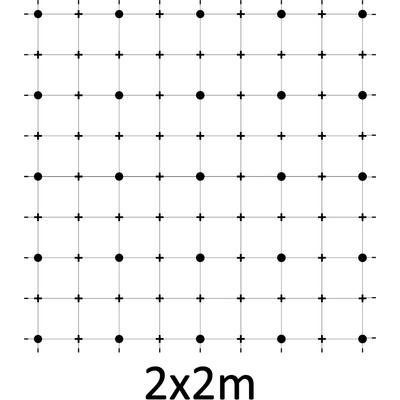 Montážna sada pre zelenú stenu - nerez, rozmer 2 x 2 m