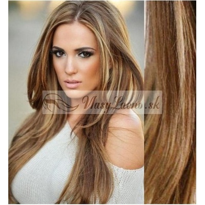 Melírované svetlý melír Clip in vlasy na predĺženie 70-73 cm