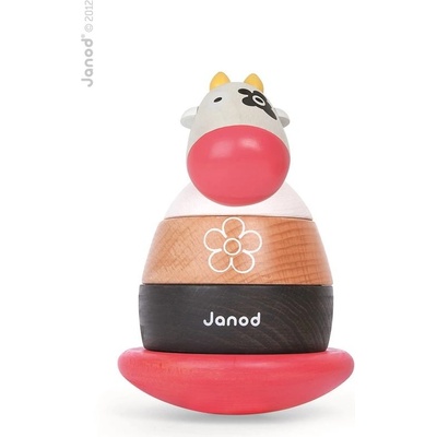 Janod Houpací skládací kravička se zvonečkem