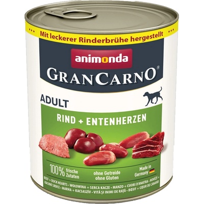 Animonda Gran Carno Adult hovädzie & kačacie srdiečka 800 g