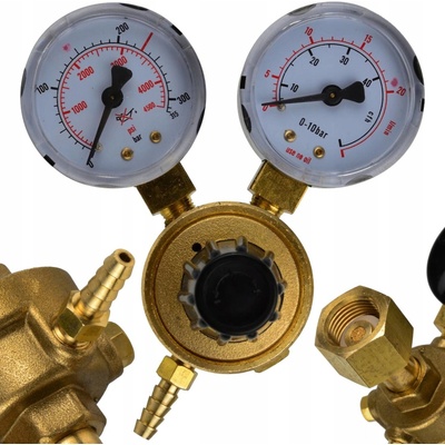 GEKO G80034 Redukční ventil CO2 a ARGON mix 2 manometry – Zboží Mobilmania