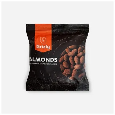 Grizly Mandle v mléčné čokoládě obalené skořicí 50 g