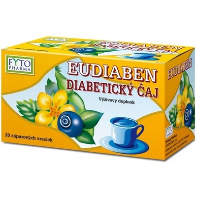 Fytopharma Diabetický čaj EUDIABEN 20 x 1 g