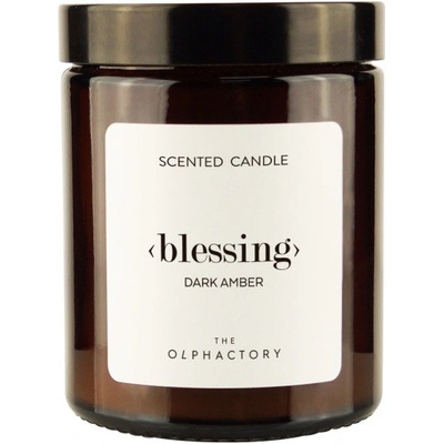 The Olphactory Scented Candle Glass Blessing Dark Amber to 135 g