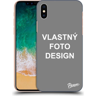 Picasee silikónový Apple iPhone X/XS Vlastný design/motiv čierne