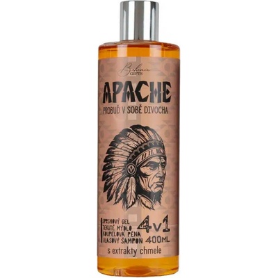 Bohemia Gifts 4v1 Apache sprchový gél šampón pena a mydlo 400 ml