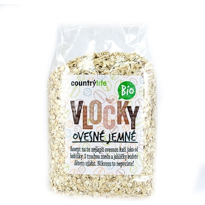 COUNTRY LIFE BIO Ovsené vločky - jemné 500g