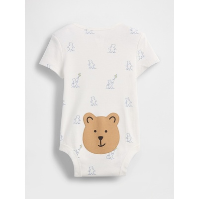 GAP Бебешко боди Brannan bear GAP GAP | Byal | Момчешки | 0-3 месеца