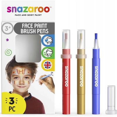 SNAZAROO Štětce Brush Pen s barvami na obličej Dobrodružství