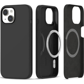 Tech-Protect Кейс Tech-Protect Silicone MagSafe за iPhone 15, матово черен (9319456604221)