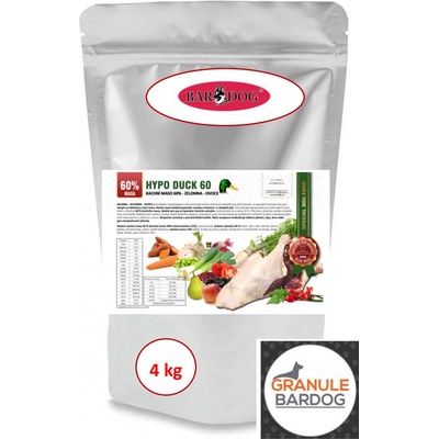Bardog Hypoalergénne Hypo Duck 60 30/17 4 kg