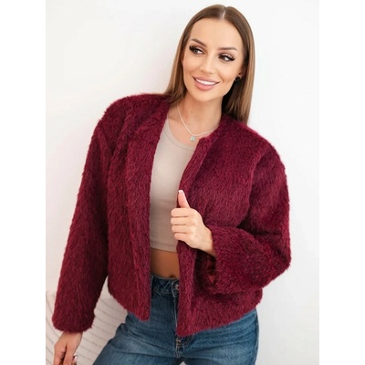Kožešinová bunda 7393 bordo
