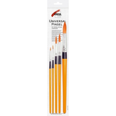 Kreul Universal Synthetics Комплект кръгли четки 5 бр (723031)