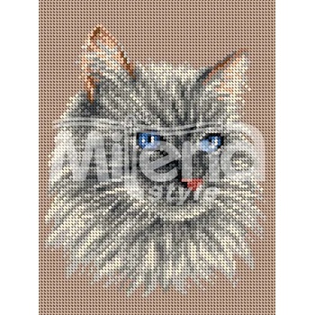 Image 1 of Milena Style Котка - гоблен с щампа с конци Ariadna