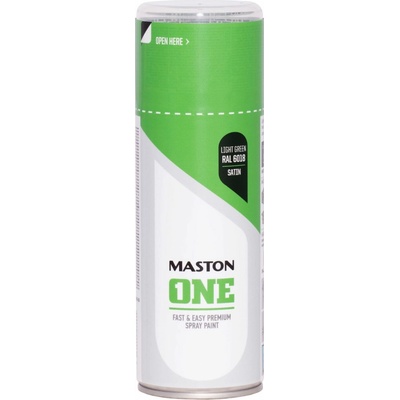 MASTON One - akrylová - RAL 6018 S - Zelenožltá satén - 400 ml