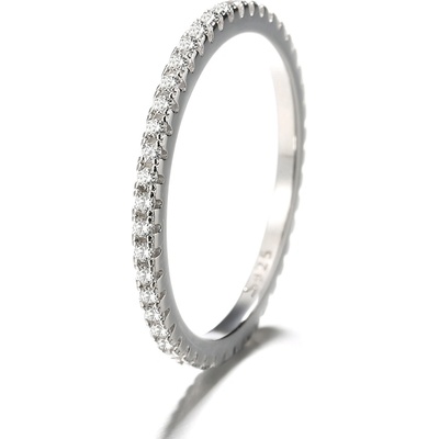 DELIS Пръстен от сребро 925, jw1351, модел сватбен пръстен, с родиево покритие (jw1351)