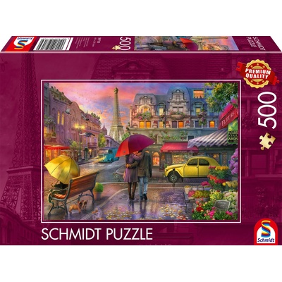 Schmidt Spiele Пъзел Schmidt от 500 части - Париж в дъжда (59713)