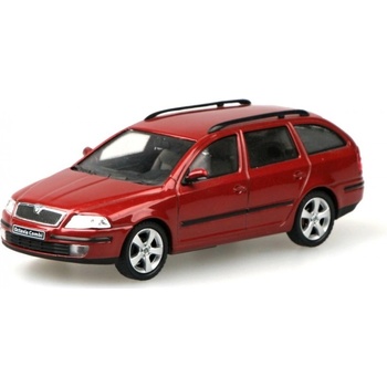 Abrex Škoda Octavia II Combi 2004 Červená Flamenco Metalíza 1:43