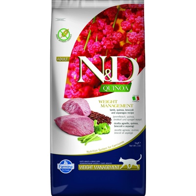 N&D Quinoa CAT Weight Management Lamb & Broccoli 5 kg