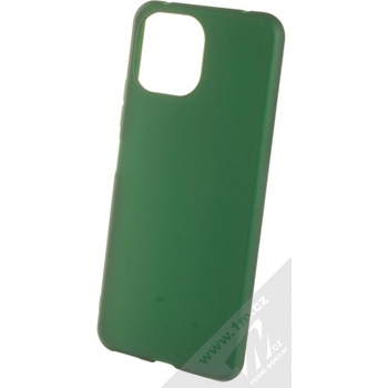 Pouzdro 1Mcz Matt TPU ochranné silikonové Xiaomi Mi 11 Lite Mi 11 Lite 5G tmavě zelené