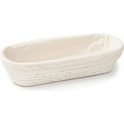 ošatka ovál 35x14x7,5cm, PEDIG+látka přírodní