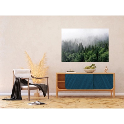 Ag Design FTNM-7705 Vliesová fototapeta na zed' Les v Ranní Mlze, rozměry 155 x 110 cm