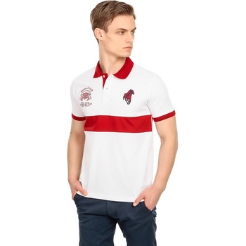 Grand Polo Club Gpc polo Мъжка тениска - Бяла/Бордо 21156883 (263587_Бяло)
