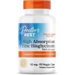 Doctor's Best High Absorption Zinc Bisglycinate, 50 mg, 90 капсули, Doctor's Best (DRB-00573)