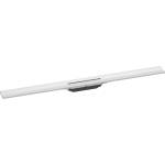Hansgrohe RainDrain Flex - Линеен душ канал с решетка от неръждаема стомана 1000, към стената, скъсяем, бял мат 56053700 (56053700)