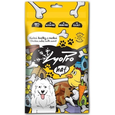 Lyopro DOG poch. mrazom sušené Kur. kocky s mrkvou 50 g