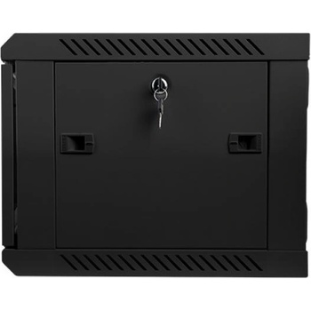 Lanberg rack cabinet 19" wall-mount 6U - 600x450 for self-assembly (flat pack), black (WF01-6406-10B)