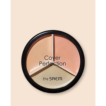 The Saem Trojitý korektor na tvár Cover Perfection Triple Pot Concealer No,1 Correct Beige 4,5 g