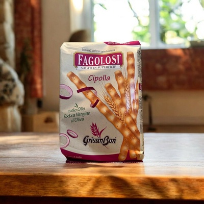 Grissin Bon talianske chrumkavé grissini s cibuľou 250 g