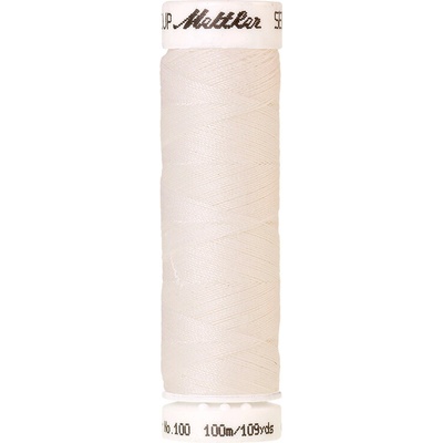 Nitě SERALON 100m na univerzální šití, polyester AMANN Mettler - více barev 6677: 2000 bílá