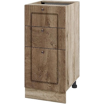 ИРИМ Долен кухненски шкаф Сити АРФ-Дъб натурал-06-77 ляв 40 см