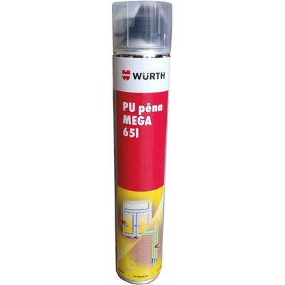 Würth 1K PU pistolová montážní pěna Mega 1000 ml