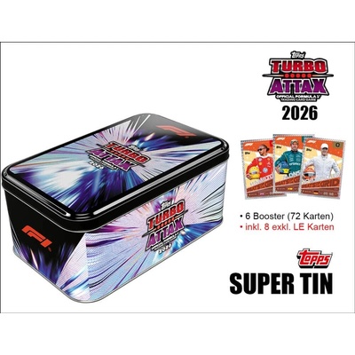 Topps Turbo Attax Formula 1 2026 super tin Greats of the Grid