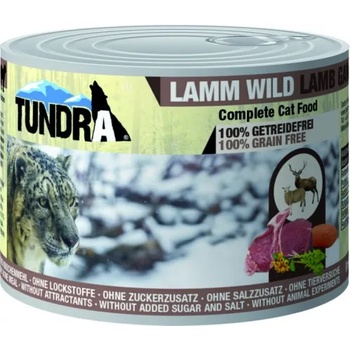 TUNDRA grain free - консерва за котки с агне и дивеч, БЕЗ ЗЪРНО, 200 гр, Германия - 702ve