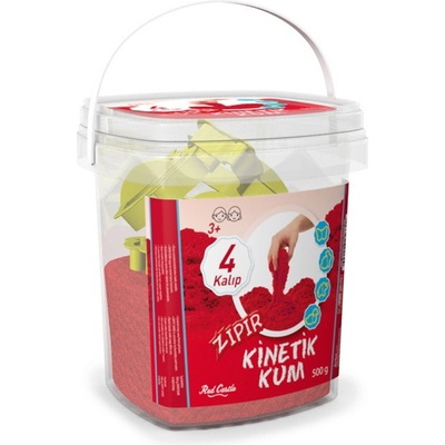 Red Castle kinetický piesok vo vedierku červená 500 g